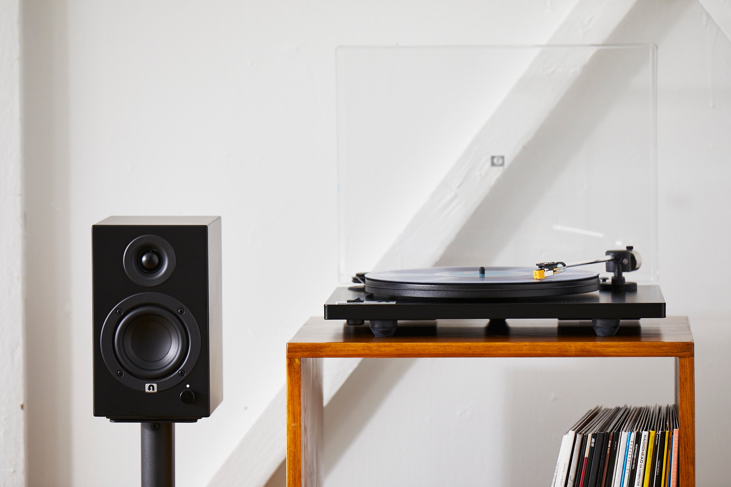 turntable and wireless speakers