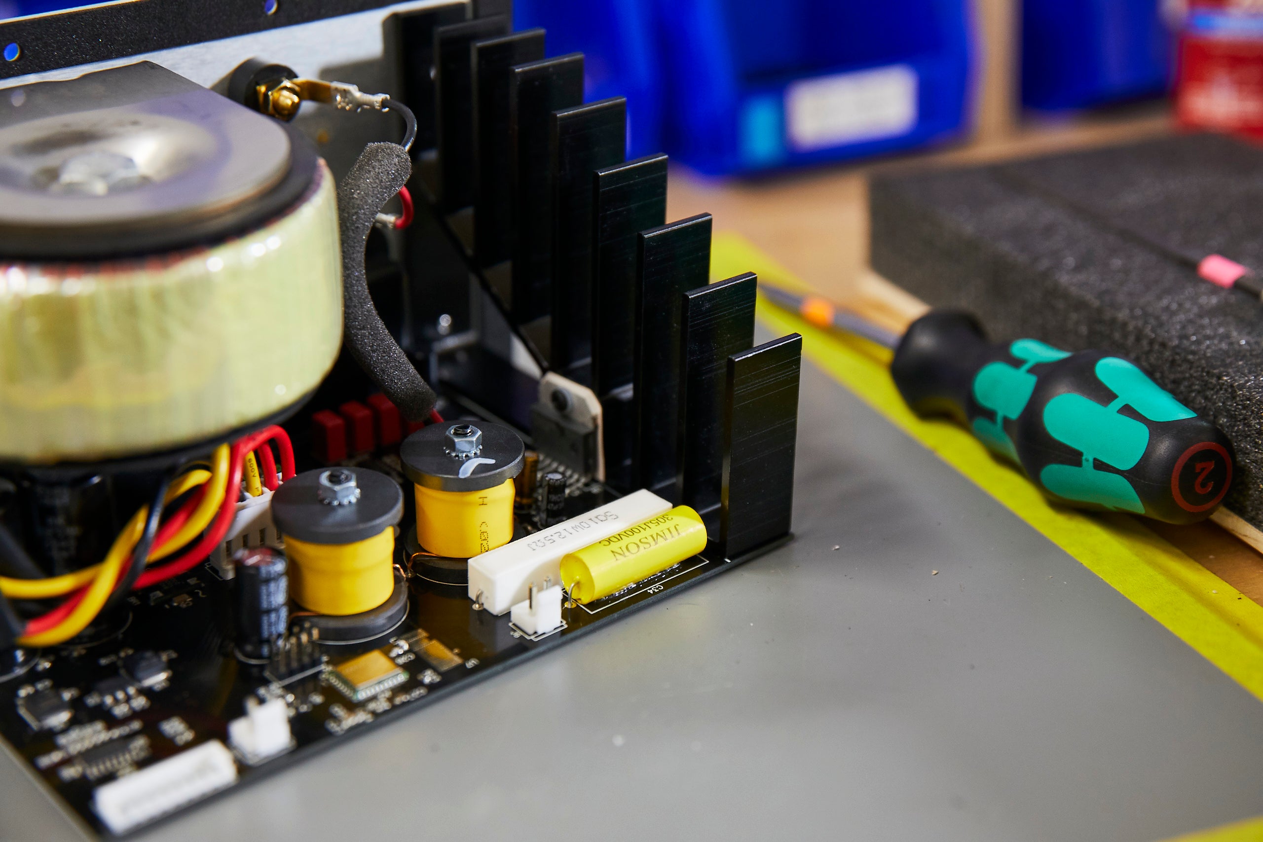 amplifier close up